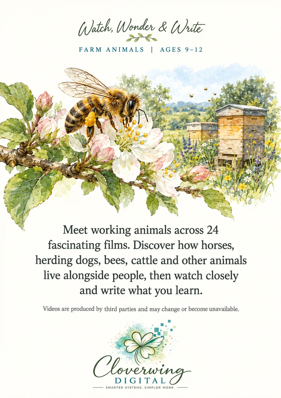 Back cover of Farm Animals Workbook, Ages 9–12