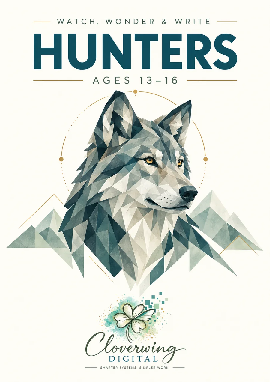 Front cover of Hunters Workbook, Ages 13–16
