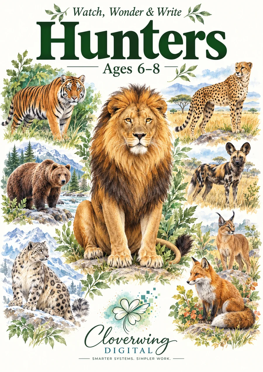 Front cover of Hunters Workbook, Ages 6 to 16