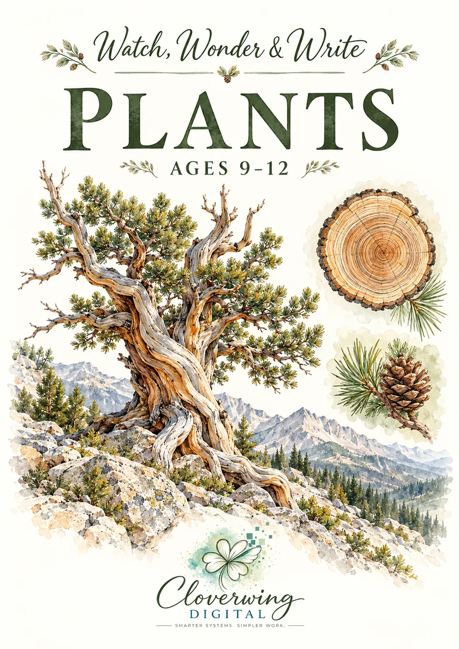Front cover of Plants Workbook, Ages 9–12